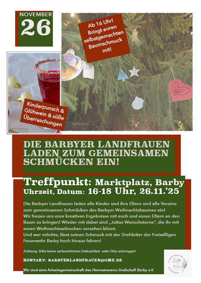 26.11. Gemeinsames Baumschmücken